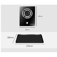 Built-in Gas Stove 1 Burner, 4.0/KW Fire Power Cast Iron Pot Holder With FFD Protection, Tempered Glass Gas Single Stove For Home Kitchen, Camping And Travel (Size : LPG)