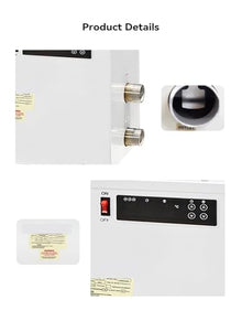 SIMPLEusQ High Efficiency Electric Pool Heat Pump with Touch Display 5.5-24KW Water Heater for Swimming Pool Bathtubs SPA Fast and Efficient (White 18KW)