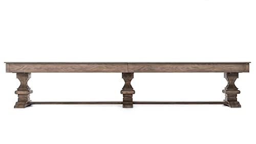 Empire USA Plank & Hide - Beaumont Shuffleboard Table (12') Silvered Oak