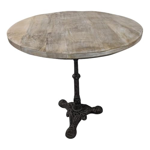 Carolina Classic Velio Bistro Table in Natural Driftwood/Aged Iron