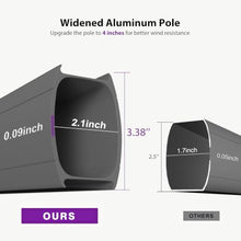 OROTLECT 10' x 10' Large Patio Umbrella Hanging Double Top Square Offset Umbrella with 360°Rotation Tilting Umbrella Outdoor Patio