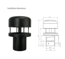 Aoleaby Wind Speed and Wind Direction Weather Station, Mini-C2H-3 Aluminium Alloy 2 in 1, for Boat Airplane