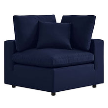 Modway Commix Outdoor Patio Sunbrella® Sectional Sofa Corner Chair in Navy