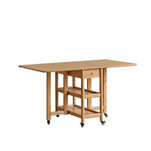 Coffee Table Solid Wood Dining Table Nordic Small Household Movable Folding Modern Simple Oak