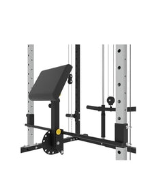 EonfitOmni Power Rack with LAT Pulldown Cable Crossover Pulley System Black7