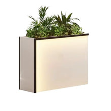 YUHUAWF Garden Bench Flower Box Landscape Bed Planting Trough Planter Box with Bench