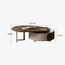 DINBOZ26X Living Room Table Luxury Modern Extendable Coffee Table Compact Design for Small Living Rooms, High-End Adjustable Tea Table Outdoor Side Table