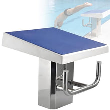 GLBMXDD Diving Board Standard Pool Diving Platform, 15° Inclined Professional Diving Platform, Stainless Pool Jumping Platform, Anti Slip Rubber Surface, Diving Boards for Inground Pools B