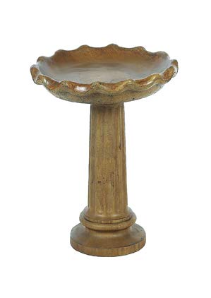 Solid Rock Stoneworks Spring Beauty Birdbath- Tobacco Rd- 26" Tall x 20"dia