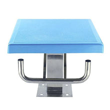 WANYE 19.7 Inch Heavy Duty Pool Diving Boards, Non-Slip Swimming Pool Diving Platform with Stainless Steel Base, for Competition 19.7inch, Blue