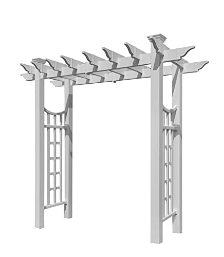 Vita Fairfield Deluxe Vinyl Arbor 58"x92" White
