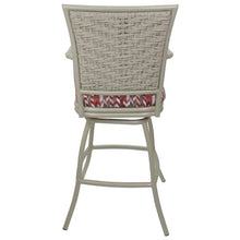 Tobias Designs Inc. Set of 3 Erin - Outdoor Indoor 26" Swivel Bar Stool - Simi Desert Rose on Beige