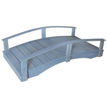Keystone Amish Co. Pressure Treated Pine Japanese Garden Bridge, 3' x 8', Grey Stain