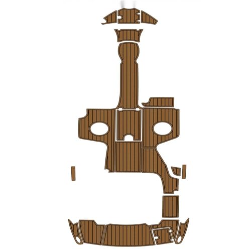 Algasan Boat EVA Faux Teak Decking Floor Mat for 2013 Chaparral 224 Swim Platform - Multiple Color Options