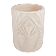 Seasonal Living Provenance Signature Ceramic 2-Piece Textured Planters Cream