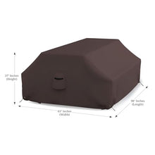 Covers & all Picnic Table Cover, 12 Oz Waterproof UV & Weather Resistant Protector, Outdoor Patio Table Bench Outside Furniture Cover with Air Vents & Drawstrings (98”L x 63”W x 37”H, Coffee)