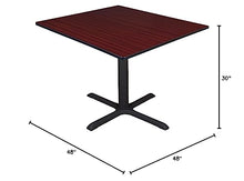 Regency Cain 48" Square Breakroom Table Mahogany