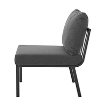 Lounge Sectional Sofa Chair Set, Aluminum, Metal, Grey Gray, Modern, Outdoor Patio Balcony Bistro