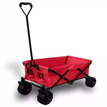 Lortix Premium Folding Camping Cart Wagon Heavy Duty Outdoor Utility Cart with Wheels Beach Garden Cart for Camping Picnic Fishing Kids