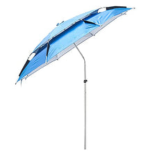 GAZOGJ Parasols Garden Parasol, Portable Fishing Umbrella, Outdoor Foldable Sun Umbrella, Beach Umbrella with Tilt Mechanism, Used for Fishing, Camping, Mountain, with Grou