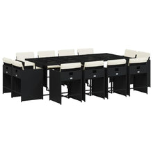 AMBERARD Patio Dining Set Set of 12 Black Furniture Set