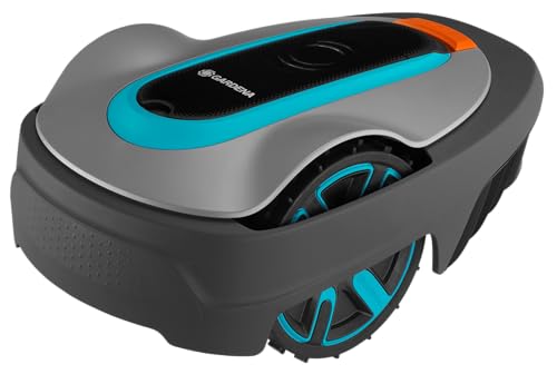 GARDENA 15010-20 SILENO Life - Automatic Robotic Lawn Mower, with Bluetooth app and Boundary Wire, The quietest in its Class, for lawns up to 16,200 Sq Ft, Made in Europe, Grey
