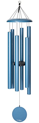 Corinthian Bells by Wind River - 56 inch Sky Blue Wind Chime for Patio, Backyard, Garden, and Outdoor Decor (Aluminum Chime) Made in The USA