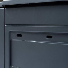 vidaXL Garden Composters Set of 3, Rattan Look, UV and Weather Resistant Plastic Construction, Grey, 68.7 gal Capacity Each