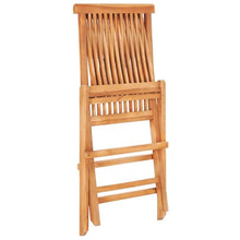 vidaXL 3 Piece Bistro Set with Taupe Cushions Solid Teak Wood