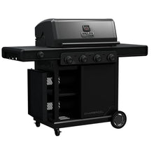Charbroil Pro Series with Amplifire Infrared Technology 4-Burner Propane Gas Grill Cabinet with Side Burner, Black - 463281024