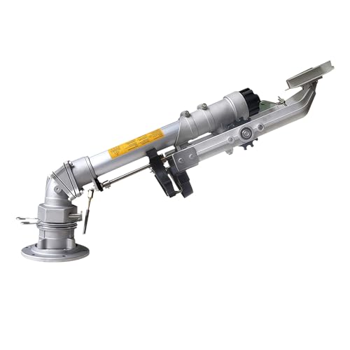 BANGBANGJI 360° Fully Rotating Impulse Impact Sprinkler, Agriculture Farm Irrigation Sprinkler, with Nozzle Set, Extended Coverage, for Garden Farm Lawn Model50+1.5mBracket