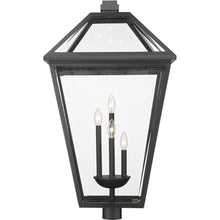 Z-Lite 579PHXLXR-BK Talbot Outdoor Post, 4-Light 240 Total Watts, Black