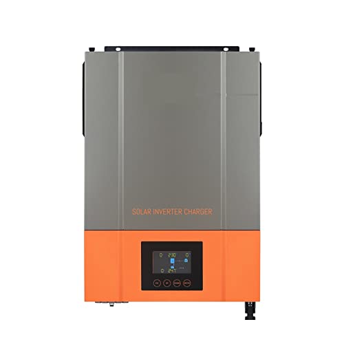 VGVGV Solar Charge Controller, 6.2KW Hybrid Solar Inverter Pure Sine Wave Inversor 48V 230VAC PV Input Max 500vdc MPPT 120A Solar Controller Support Li, Solar Panel Controller(6.2KW Without WiFi)