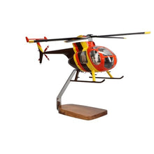 High Flying Models Hughes Helicopters 500D Magnum PI Clear Canopy Mahogany Sculpture Multicolor