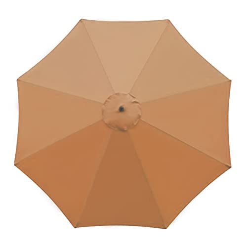 sdneNest Waterproof 10Ft Parasol Replacement Canopy Cover Durable Polyester Umbrella Shade for Garden & Patio,Khaki