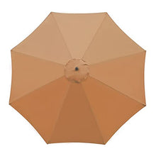 sdneNest Waterproof 10Ft Parasol Replacement Canopy Cover Durable Polyester Umbrella Shade for Garden & Patio,Khaki
