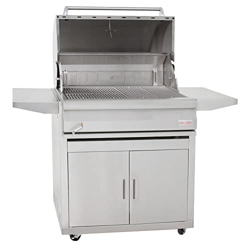 Blaze Outdoor Products 32-Inch Stainless Steel Charcoal Grill with Adjustable Charcoal Tray