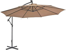 FAFACAI Sun Shade Outdoor Umbrella Outdoor Waterproof Parasol with Crank and Tilt Function, 350C Cantilever Parasol ()