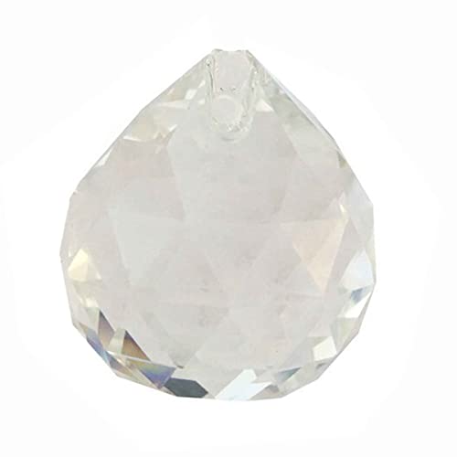JUIYU Garden Suncatchers 100PCS/Lot 40mm K9 Crystal Chandelier Ball Parts Crystal Prism Faceted Balls Handmade Pendant Necklaces