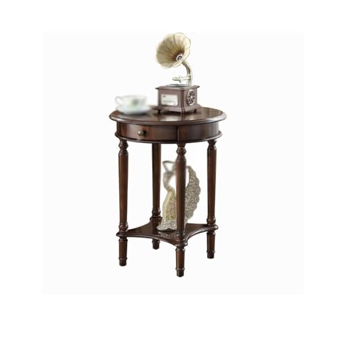 Chicken Couch End Table Wooden Sofa Side Table Corner Table Living Room Bedroom Small Round Table Side Table Corner Tables for Living Room(A)