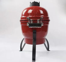JOSOGO 13 Inch Ceramic Charcoal Grill, Mini Outdoor BBQ Grill for Home, Hotel and Kitchen Use