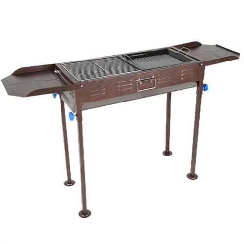 HBJWOV Wing Foldable Frying And Grilling Dual-purpose Barbecue Stove Outdoor Barbecue Rack
