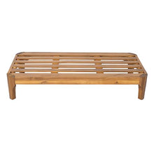 Christopher Knight Home Jack 47" Outdoor Bench with Cushion, Modern Patio Ottoman, Rectangular Bench with Solid Acacia Wood Base, Garden Bench for Patio Deck Backyard Entryway, Teak+ Beige