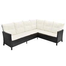 Xinxinxiang 4 Piece Outdoor Patio Furniture Set with Cushions Black