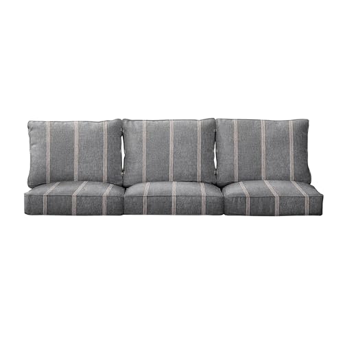 Sorra Home 29 in x 27 in x 5 in Deep Seating Cushion Set-Corded Sofa, Standard, Tan 5 Pound
