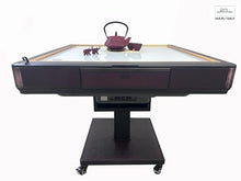 usamjtable American Style Ultra-Thin Automatic Mahjong Table with 36mm Numbered Tiles and Reversible Cover