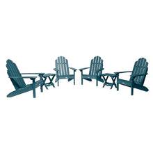 Highwood AD-KITCLAS8-NBE The Adirondack Collection Westport 6pc Set with Folding Side Tables, Nantucket Blue