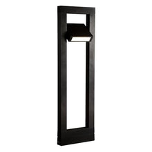 Eurofase Crois LED Bollard Path Light – 10.8" Modern Black Exterior Light for Landscape & Outdoor Spaces, 742 Lumens, 3000K Warm White, Wet Rated