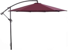 RWGOVLU 3.0M Patio Garden Outdoor Sun Umbrella Parasol, Cantilever Hanging 8 Ribs Canopy in Aluminium Anti Sun for Beach/Pool/Patio/Outdoor Canopy Shelter Tent