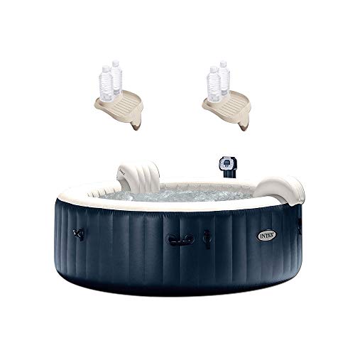 Intex 28409E PureSpa 6 Person Inflatable Portable Heated Hot Tub Spa 85-inch x 28-inch 170 Bubble Jets - 2 Pack